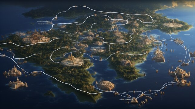 the complex Mayan system of trade routes and communication.