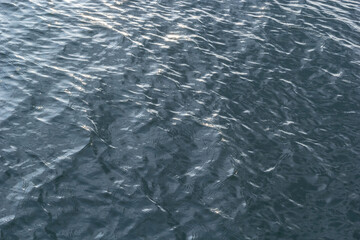 background. defocusing. reflection of the sky in a river lake