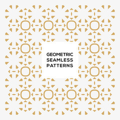 Border pattern gold color vector