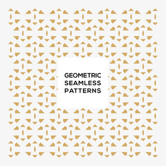 Border pattern gold color vector