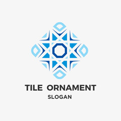 Fototapeta premium Tile ornament vector design