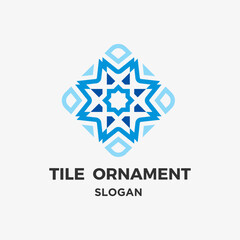 Tile ornament vector design