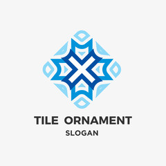 Tile ornament vector design
