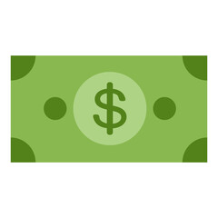 dollar sign icon green bank