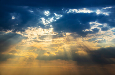 Fototapeta premium The background of beautiful sky, colorful of sky
