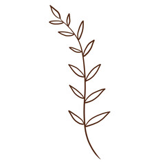 doodle leaves decoration