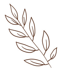 doodle leaves decoration