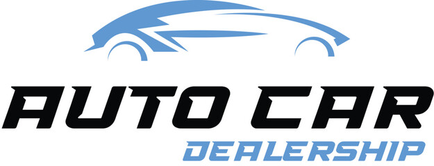 auto car dealership logo, Sports car logo icon,  detailing, car wash, automotive, and car care logo design template - obrazy, fototapety, plakaty