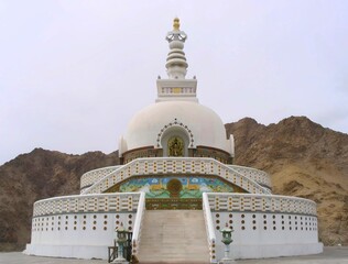 Iconic Shanti Stupa: Serene Landmark in Ladakh, India
