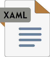 XAML File icon with Natural Gray color 