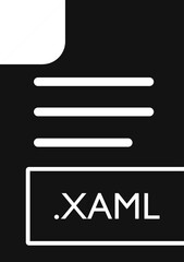 XAML  File format Icon Black fill