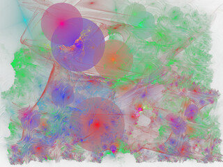 colorful fractal abstraction