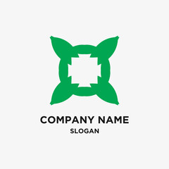 Abstract leaf vectore nature logo