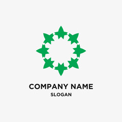 Obraz premium abstract flower logo design