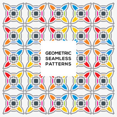 Geomteric colourfull seamless pattern