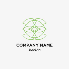 Logo company name vector