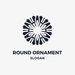 Fototapeta premium Vector round ornament logo
