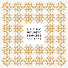 Background retro futuristic seamless pattern design