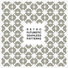 Decoration pattern futuristic seamless pattern