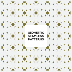 Vector geometric seamless patterns ornament