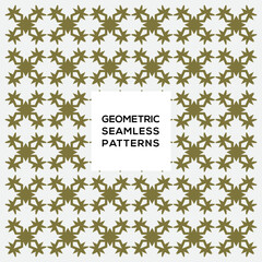 Vector geometric seamless patterns ornament
