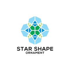Logo vector business Star shape