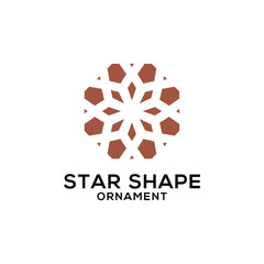 Star shape vector logo illustration