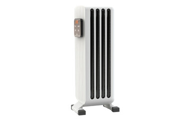 Crafted for Precision Comfort Baseboard Heater with Thermostat on White or PNG Transparent Background