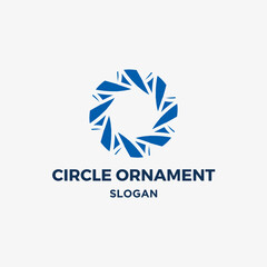 Logo vector circle sign decoration stylish branding creativity round concept