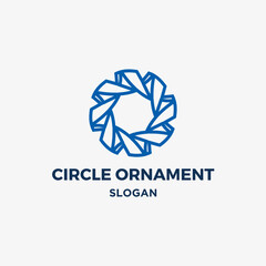 Fototapeta premium Circle ornament logo vector design