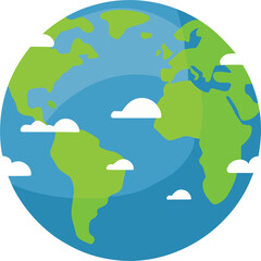 world map with earth vector image 
