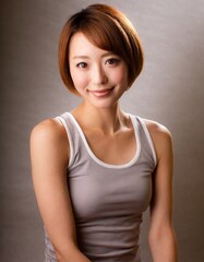 Fototapeta premium タンクトップを着た女性