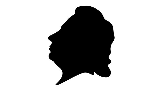 Emmanuel Joseph Sieyes, black isolated silhouette