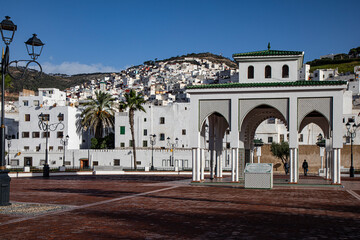 View of the white city of Tatouan, Morocco
