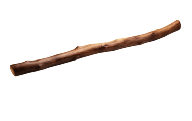 Brown Stick, Crafted by Nature's Artisan on White or PNG Transparent Background