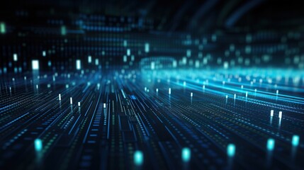 futuristic big data information technology. digital matrix background.Motion graphics, server, internet, high speed.future technology concept
