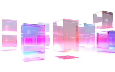 Calming Pastel Colors in User-Friendly Dialog Boxes on White or PNG Transparent Background