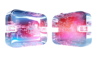 Dialog Boxes in a Calming Pastel Color Palette on White or PNG Transparent Background