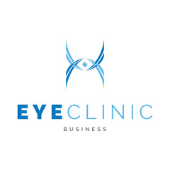 Eye Clinic Icon Logo Design Template