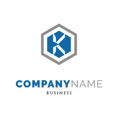 Initial Letter K Icon Logo Design Template