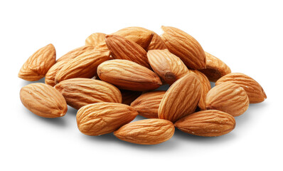Unic Almonds Cluster on White Background