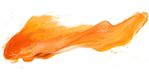 Vibrant Orange Paint Splash Isolated Design
