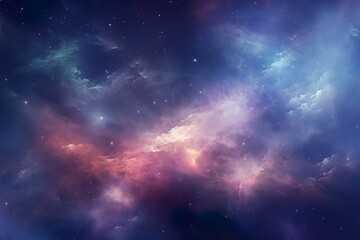 Naklejka premium Ultra detailed nebula abstract wallpaper with men made with AI 