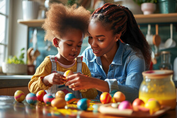 Joyful Creativity, Mother-Daughter Easter Egg Painting