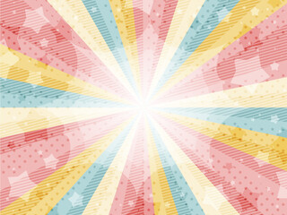 星とサンバースト　背景　コピースペース