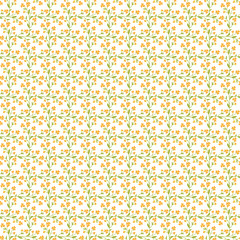 Free vector flat design small flowers pattern design