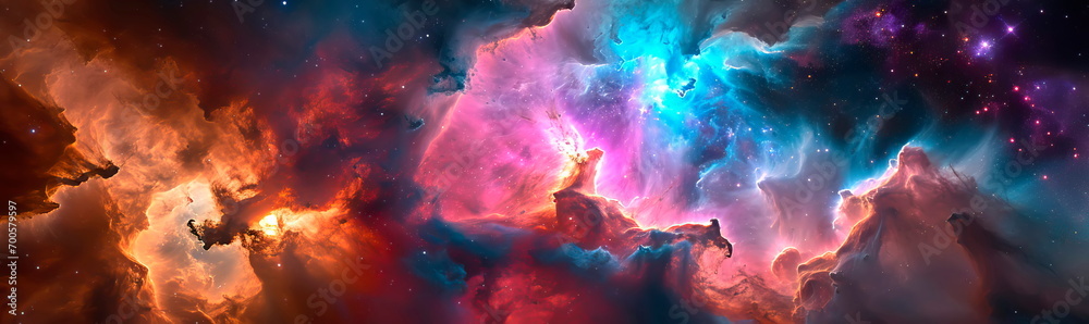 Poster starry outer space background texture colorful starry night sky outer space background