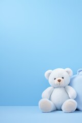 Cuddly Blue Teddy: Perfect for Baby Showers and Birthdays