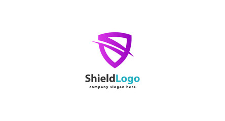 Shield icon template isolated. shield logo design, color editable vector illustration.