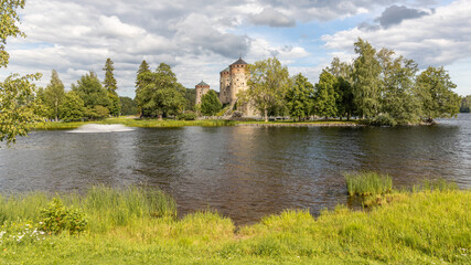 Burg Olavinlinna in Savonlinna, Finnland - 700580751